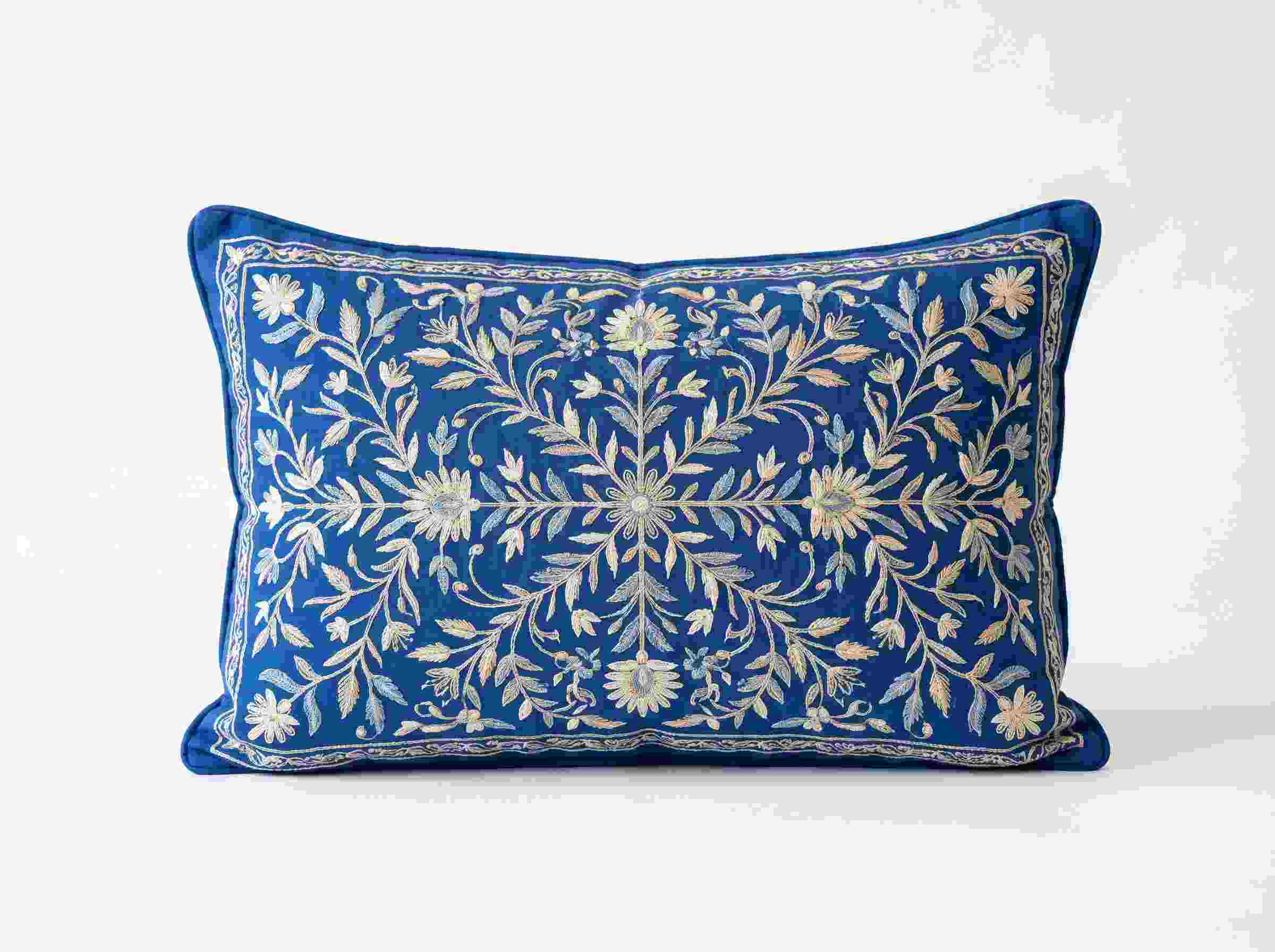 Rectangle Cotton Embroidered Cushion