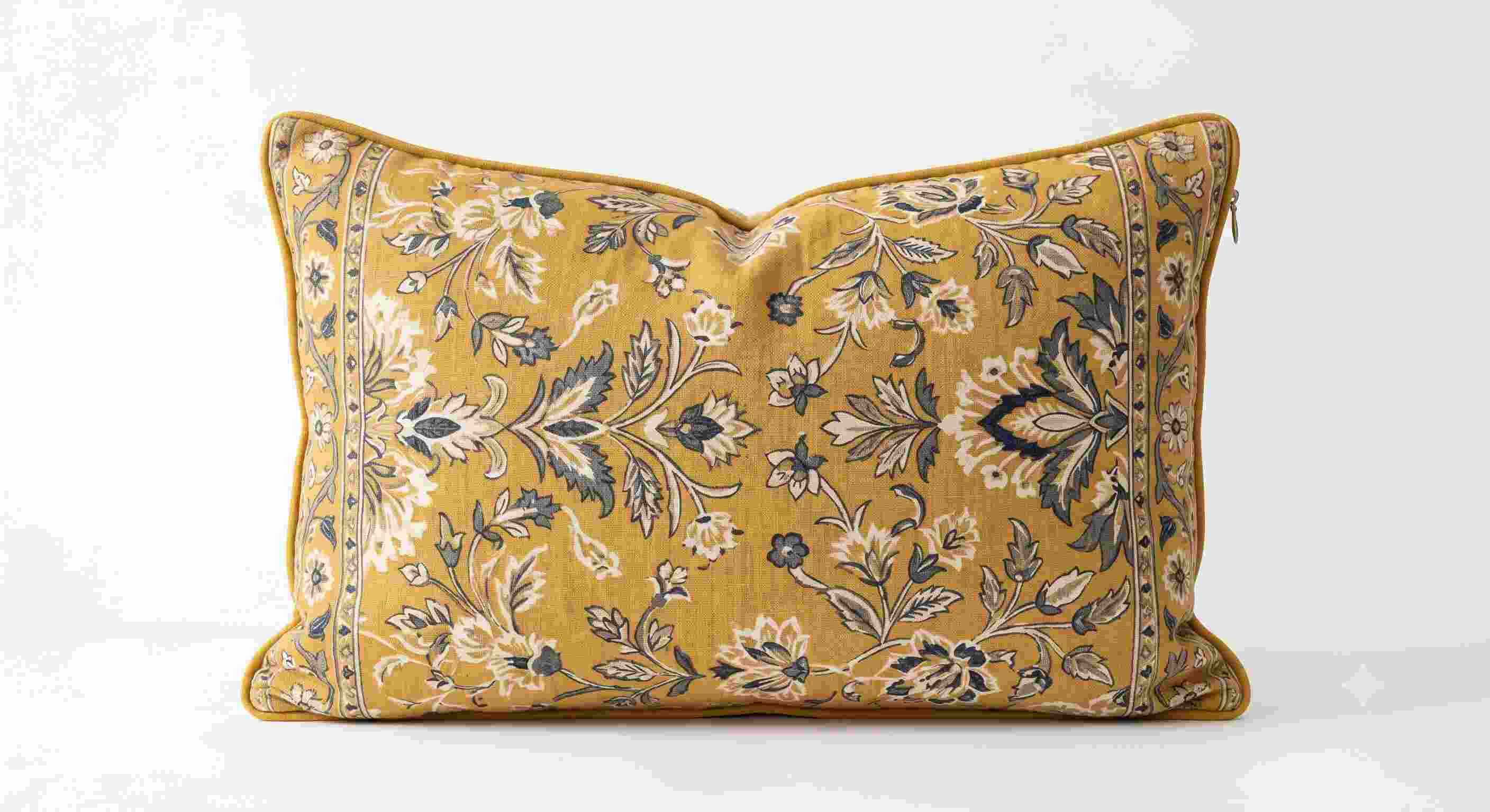Rectangle Linen Printed Cushion