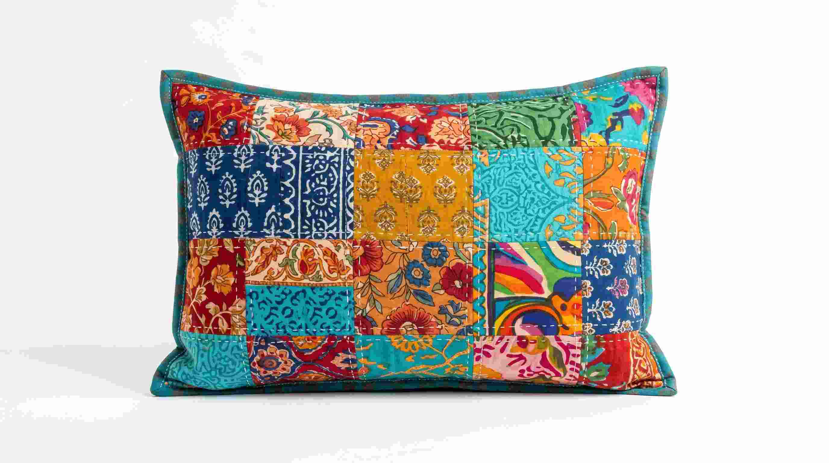 Rectangle Patchwork Designer Cushion