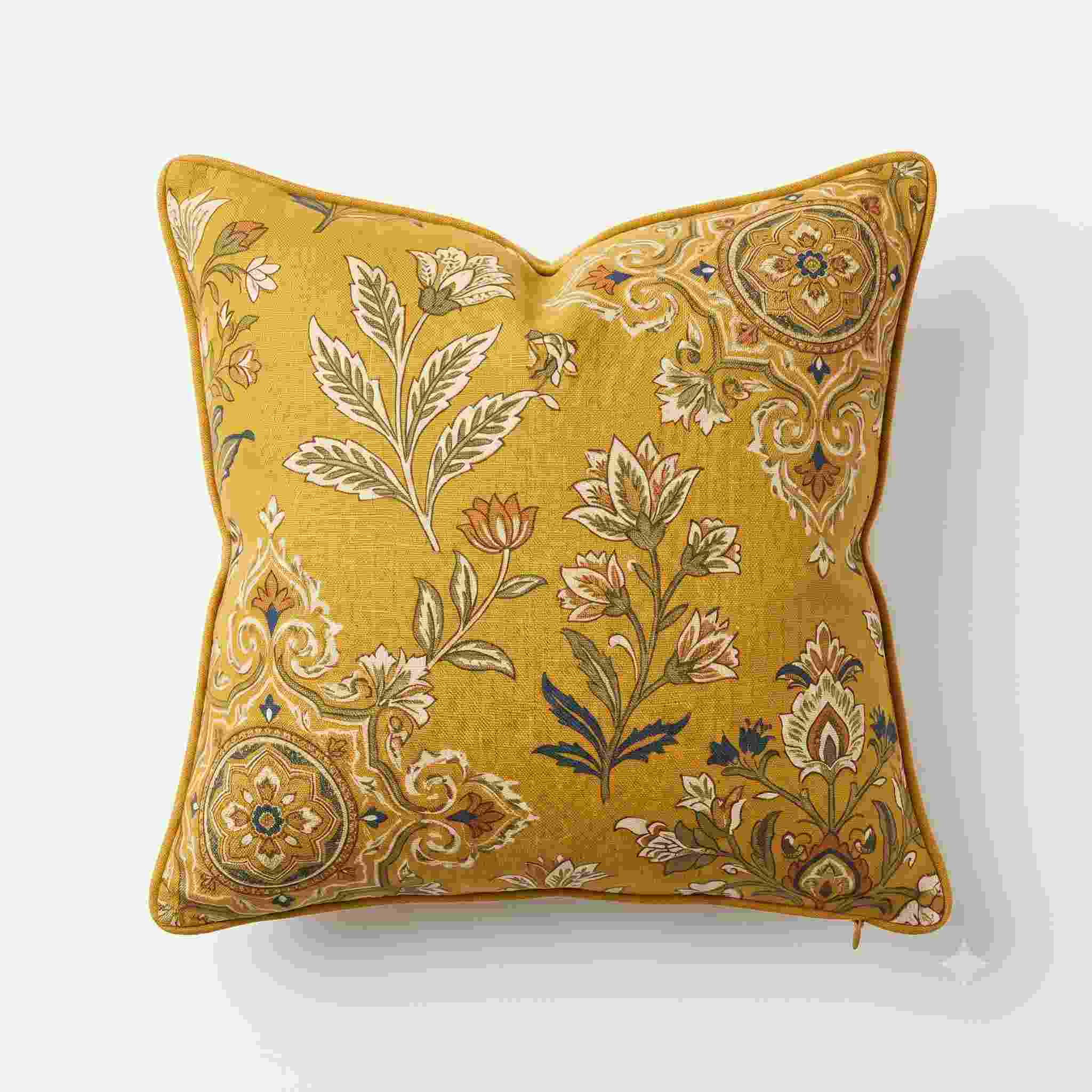 Square Linen Printed Cushion