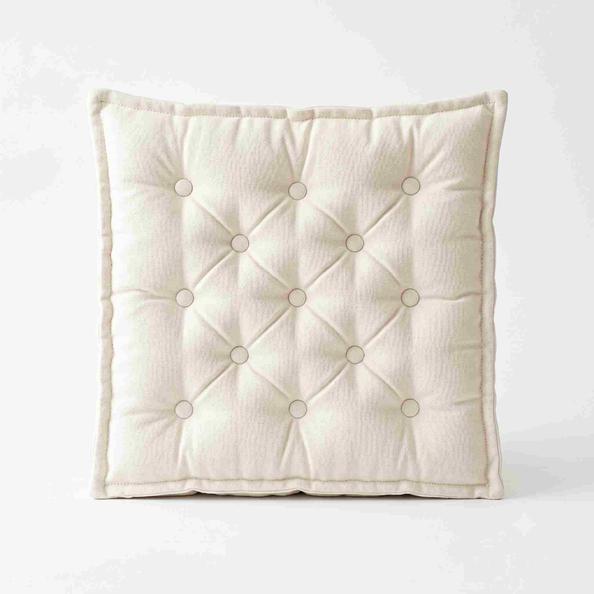 Square Tufted Cotton Cushion